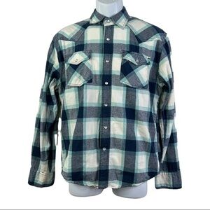 Ditch Plains casual Shirt Western Shirt Buttons Down Sz L